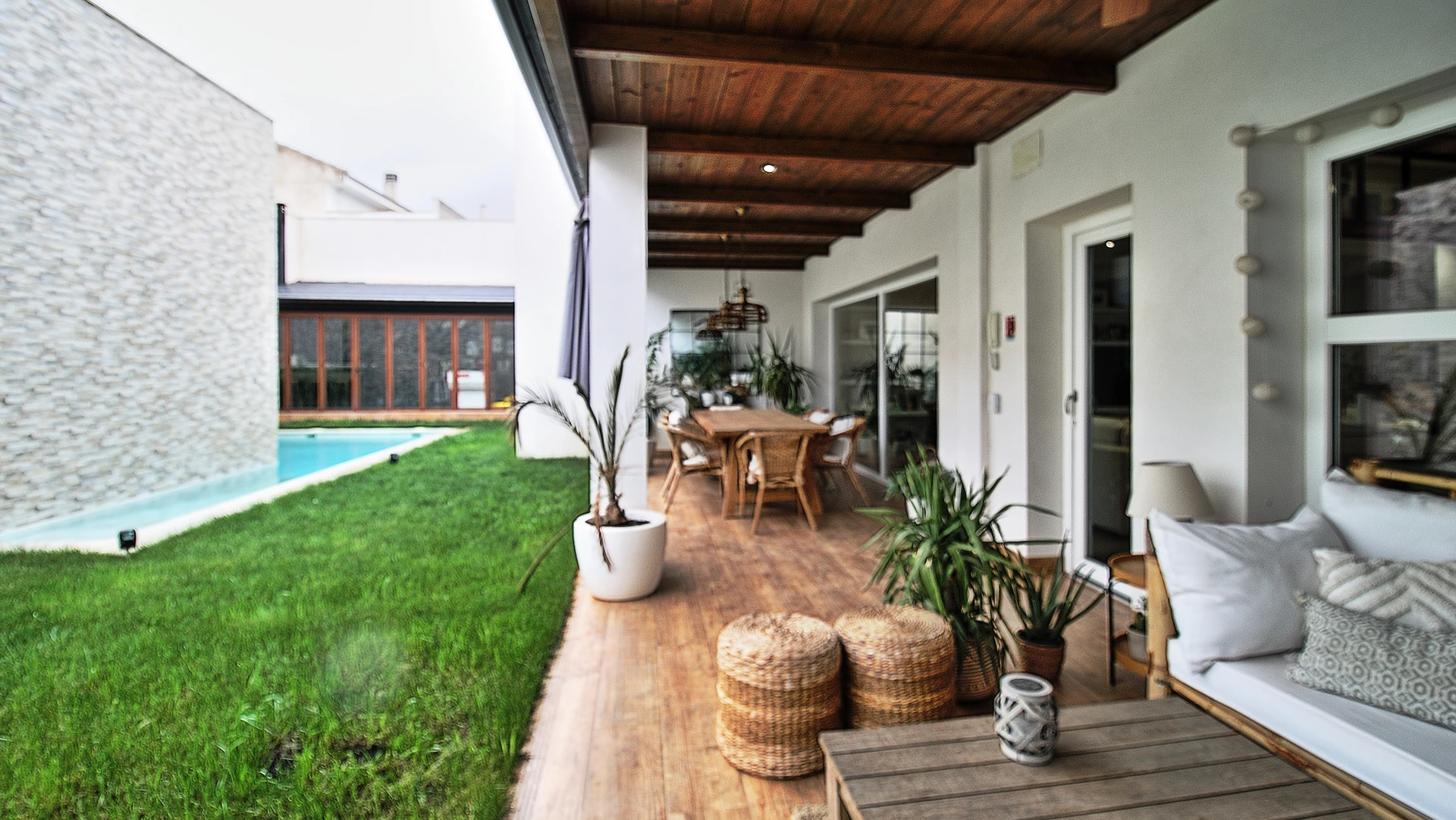 Casa MyP 7 Jardín con piscina Casa MYP – Andú Arquitectura