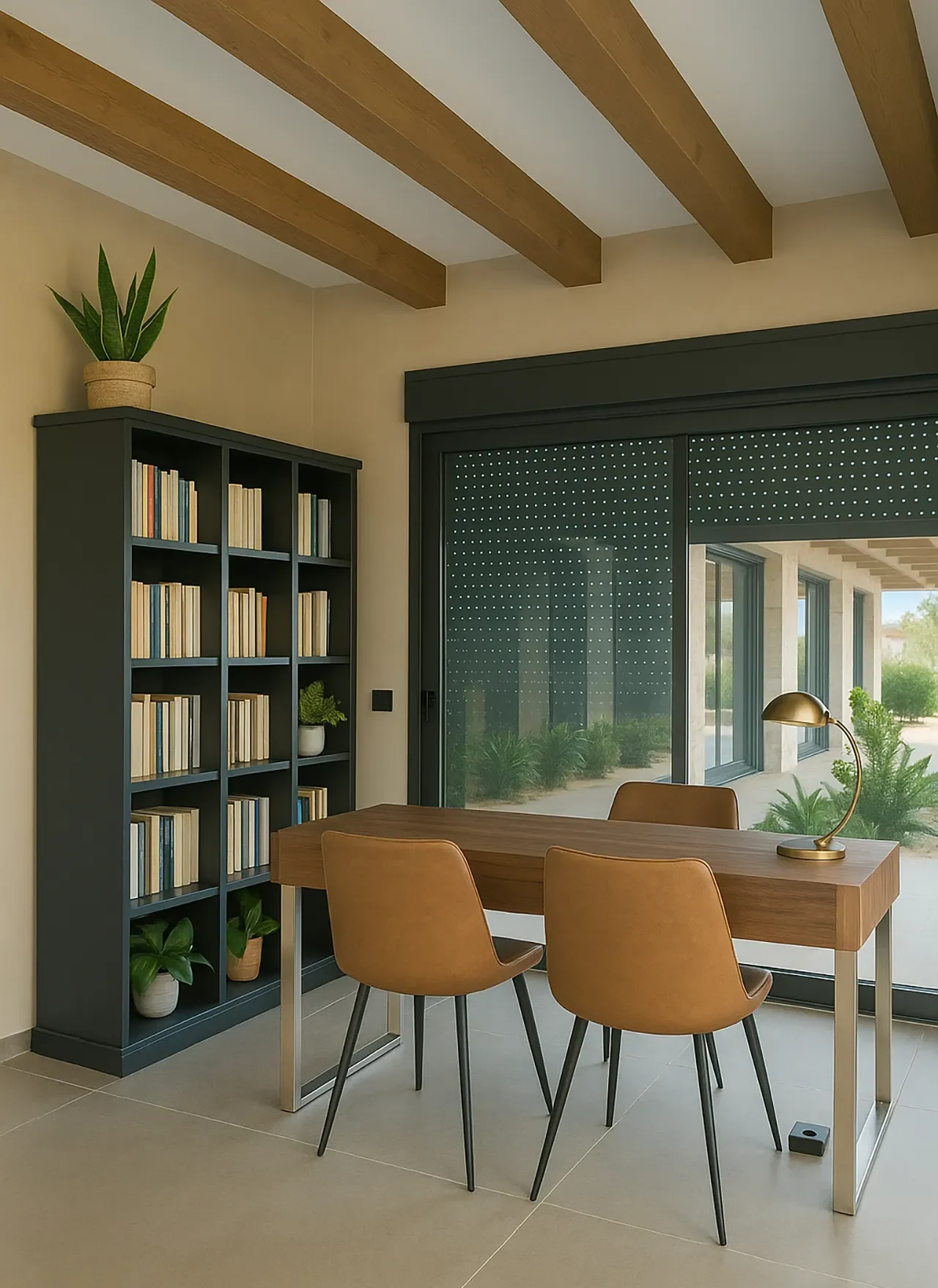 Casa AyC 4 despacho en obra nueva de casa de madera en Alicante Andú Arquitectura